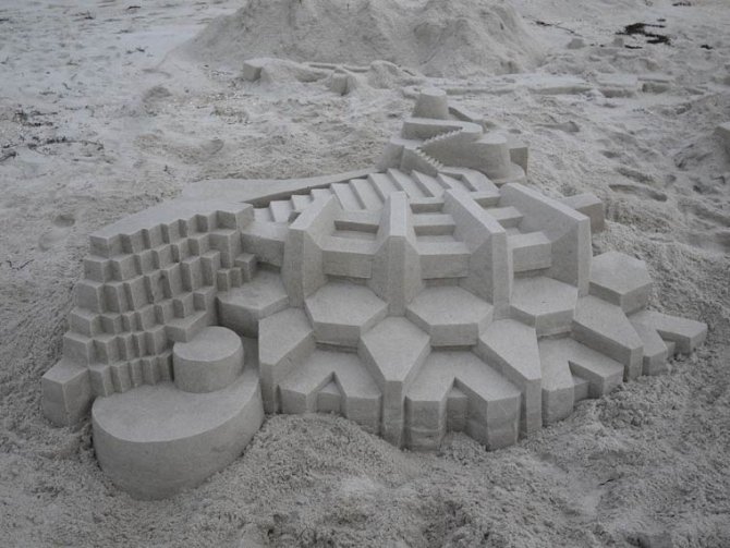 geometric sandcastles Calvin Seibert 21