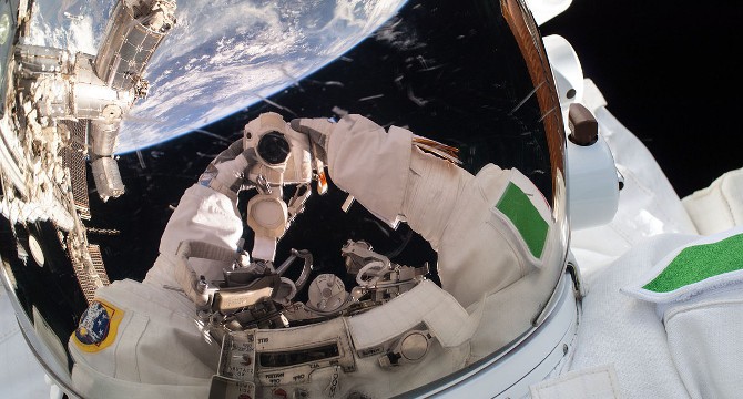 Selfie di Luca Parmitano