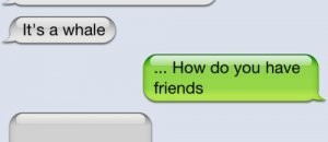 Iphone whales sms
