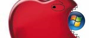 Apple logo eats vista