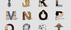 Star wars alfabeto stellare