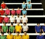 Stop motion human tetris