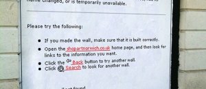 Error 404 wall not found