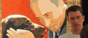 Alexei Sergiyenko Putin with dog