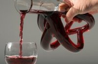 Caraffa decanter cuore vino rosso