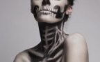Skeleton makeup mademoiselle mu