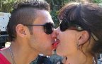 Awkward kisses lick