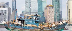 Cai guo qiang the ninth wave huangpu river shanghai designboom