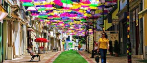 Floating umbrellas agueda portugal 2014