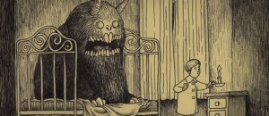 Creepy monsters sticky notes drawings don kenn