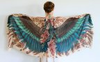Bird scarves wings feather fashion design shovava
