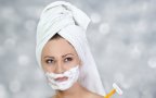 Woman Shaving Face 665x385