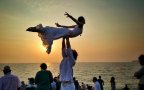 Couple wedding around the world travel cheetah rhiann