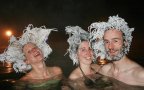 Icy hair freezing contest takhini hot springs