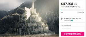 Lord ring minas tirith city crowdfunding jonathan wilson
