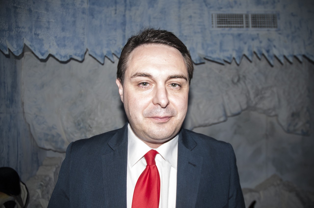 Andrea Diprè nella suite artica - foto: Gabriele Ferraresi