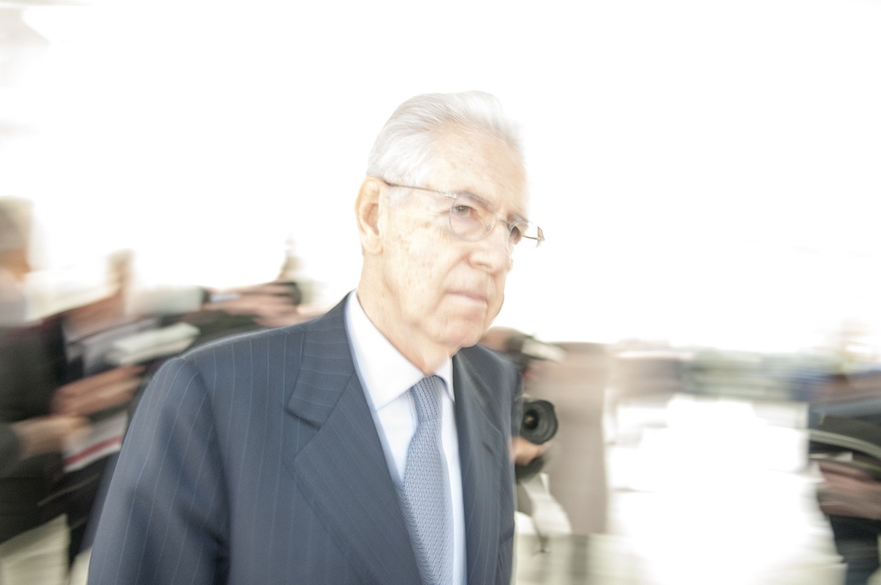 Mario Monti all'inaugurazione dell'anno accademico in Bocconi. Foto: Gabriele Ferraresi