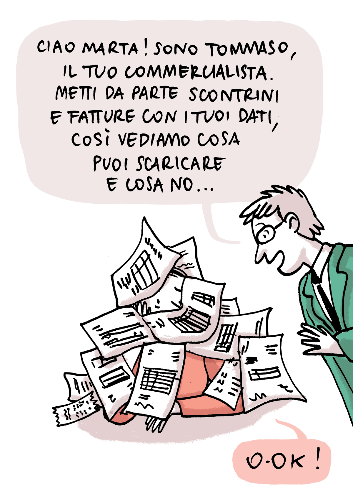 La pioggia di scartoffie