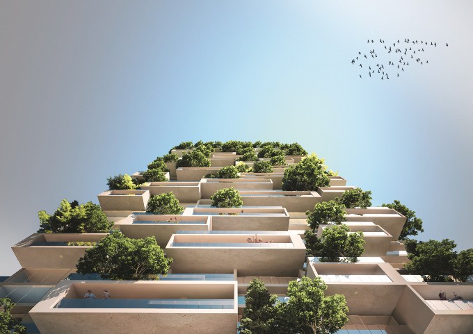 La facciata della torre di Losanna