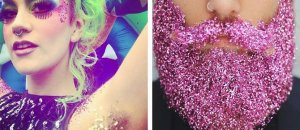 Instagram porta i glitter dappertutto: sulla barba e sotto le ascelle