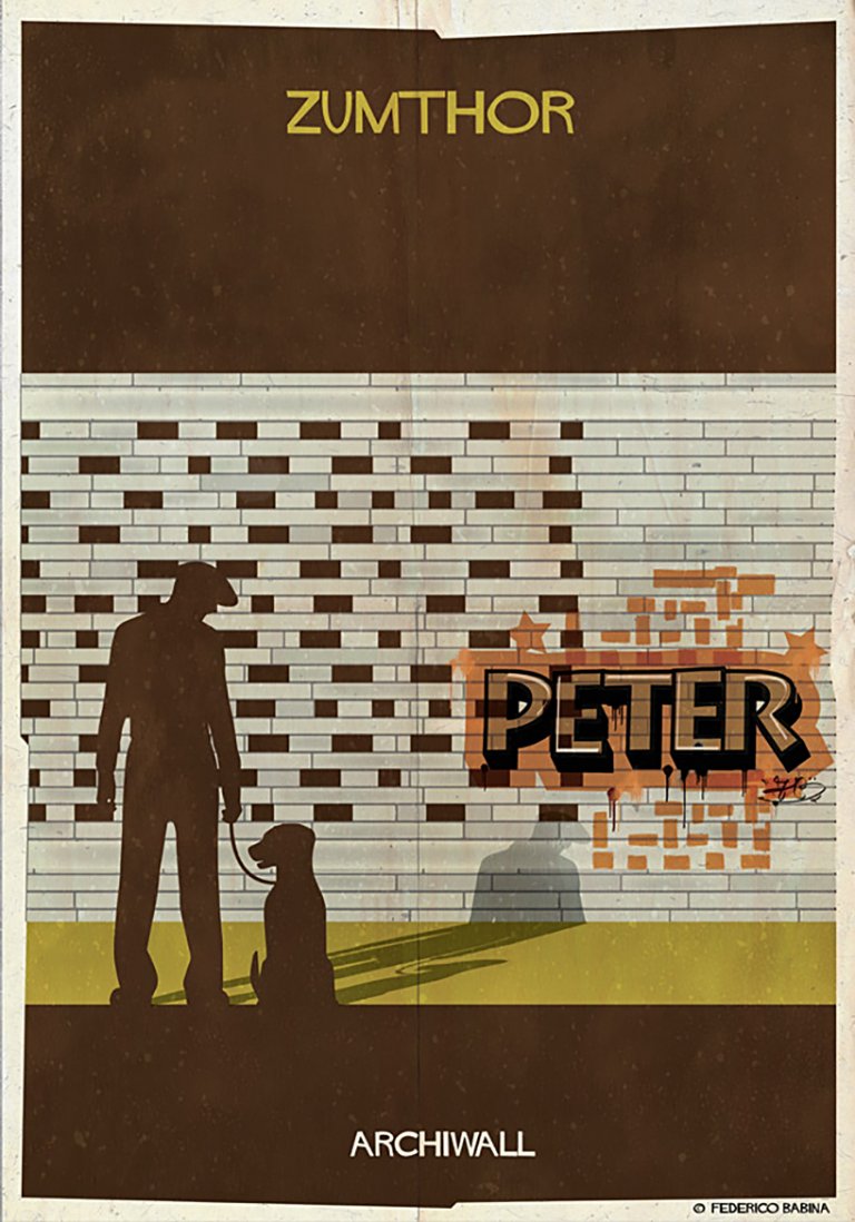 I più grandi architetti del mondo diventano street artist nelle illustrazioni di Federico Babina