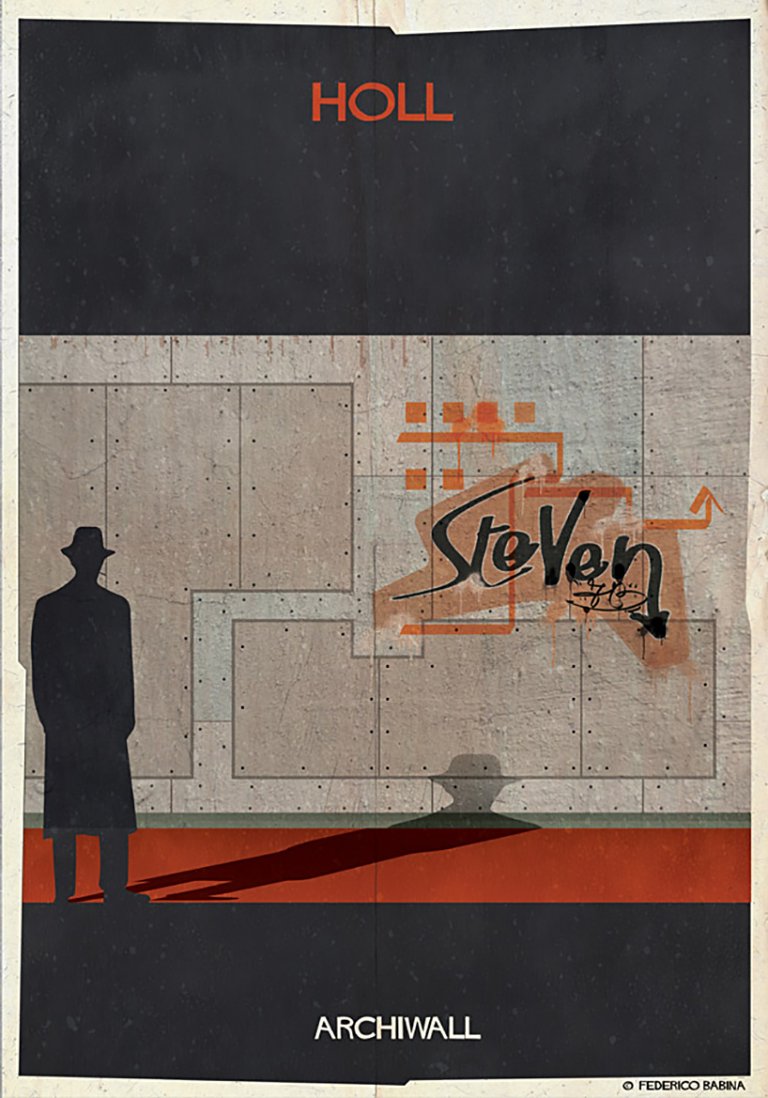 I più grandi architetti del mondo diventano street artist nelle illustrazioni di Federico Babina