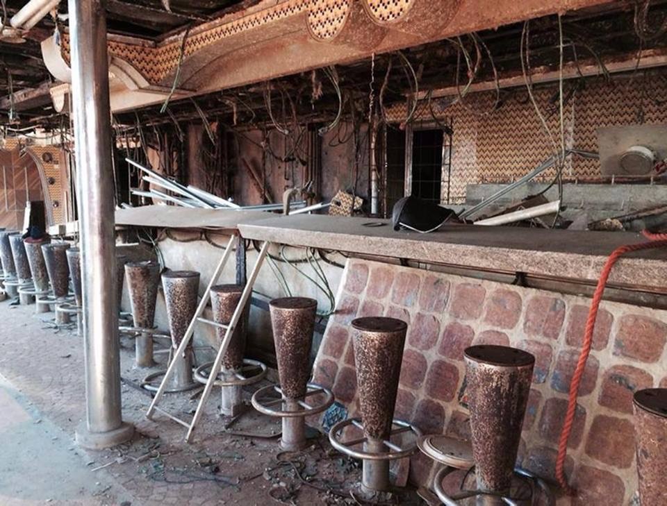 Uno dei bar della Costa Concordia