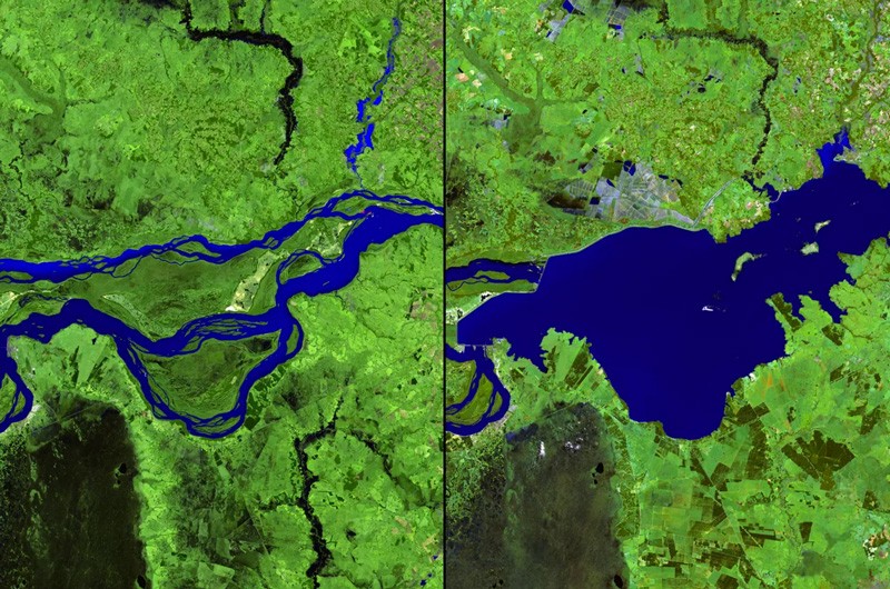 La diga sul Paranà in Paraguay, e come ha cambiato l'idrografia locale