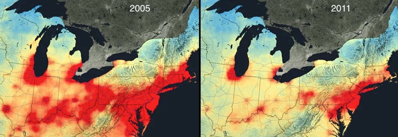 L'inquinamento negli Stati Uniti: le cose vanno leggermente meglio