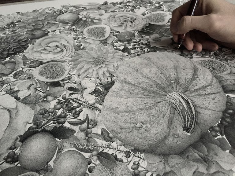Questo disegno è stato fatto con 7 milioni di puntini