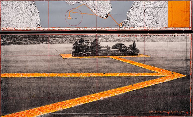 Christo: dalla mastaba, al Lago d'Iseo