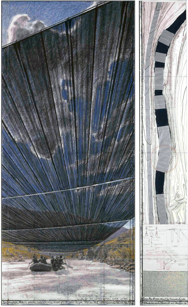 Christo jeanne claude works in progress galerie gmurzynska 02 (1)