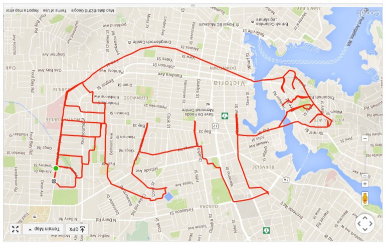 L’artista che gira in bici e crea disegni col GPS