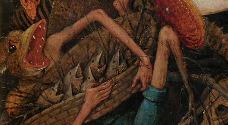 Pieter Bruegel il Vecchio, Caduta degli angeli ribelli, 1562, olio su tela, 117x162cm, Museo reale delle belle arti del Belgio, Bruxelles