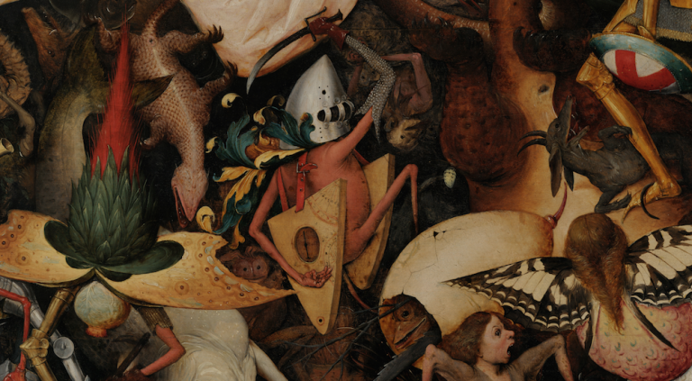 Pieter Bruegel il Vecchio, Caduta degli angeli ribelli, 1562, olio su tela, 117x162cm, Museo reale delle belle arti del Belgio, Bruxelles