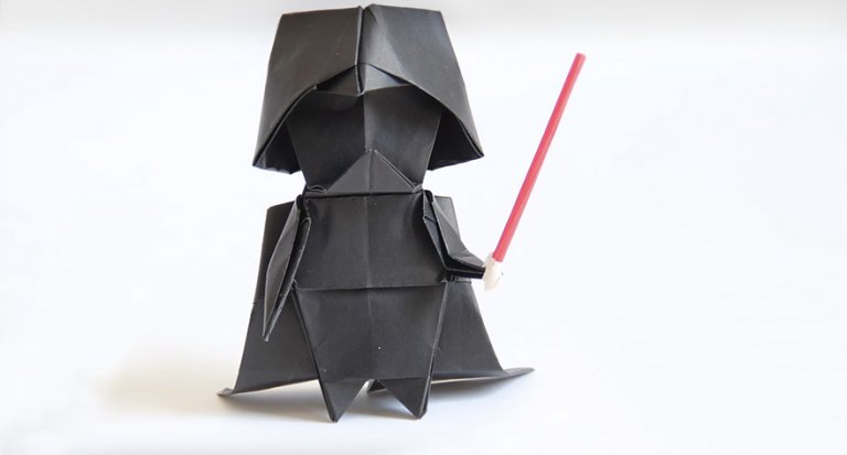 Ecco come costruire il difficilissimo origami a forma di Darth Vader