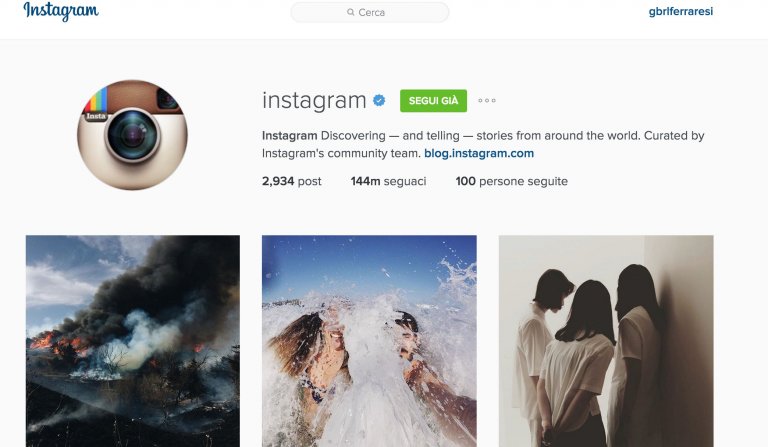 instagram home