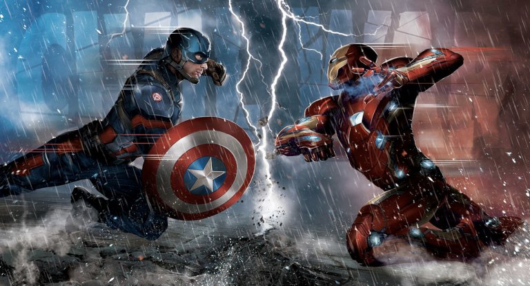 Captain America Civil War Iron Man vs Steve Rogers