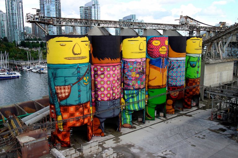 OSGEMEOS e il nuovo murales all'HangarBicocca