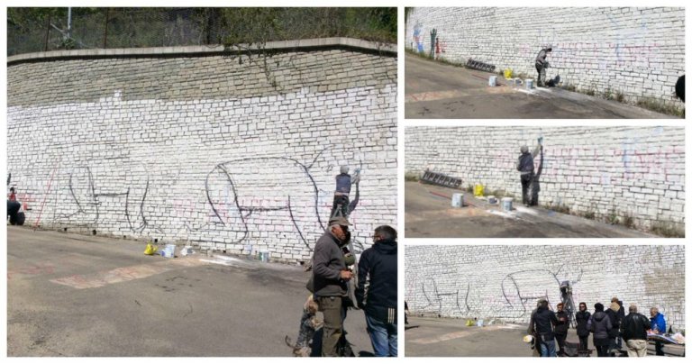 I nuovi murales NoTav realizzati da Blu in Val di Susa sono ispirati a Human Centipede