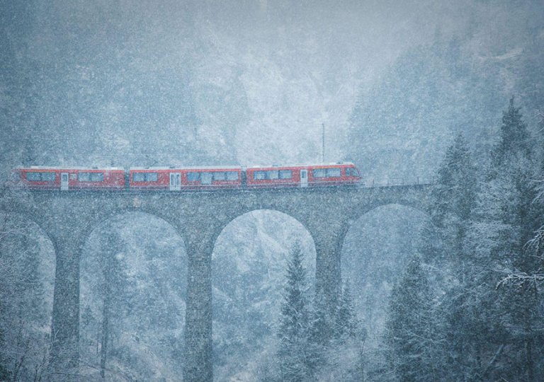Blizzard In The Mountains, Switzerland