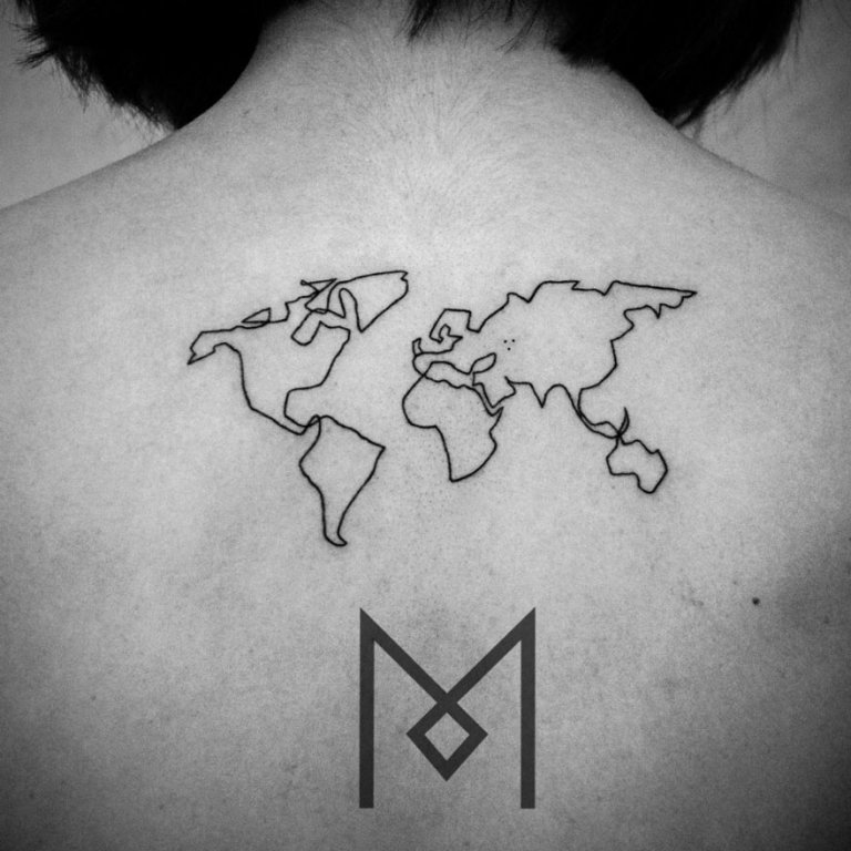 One line tattoo mo ganji