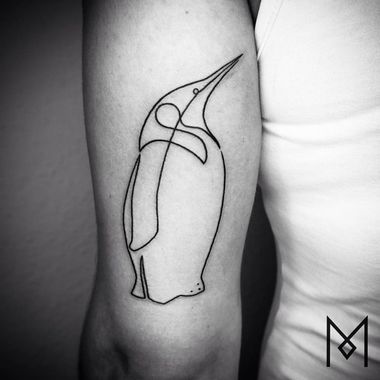 One line tattoo mo ganji