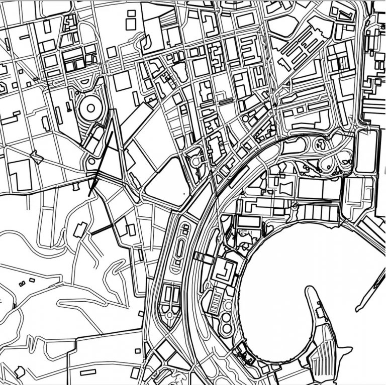 La mappa di Rio De Janeiro da colorare