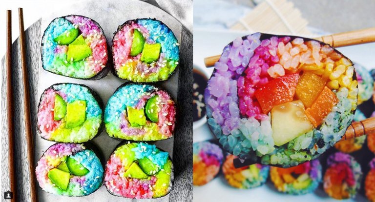 Sushi colorato