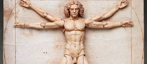 Action figure uomo vitruviano