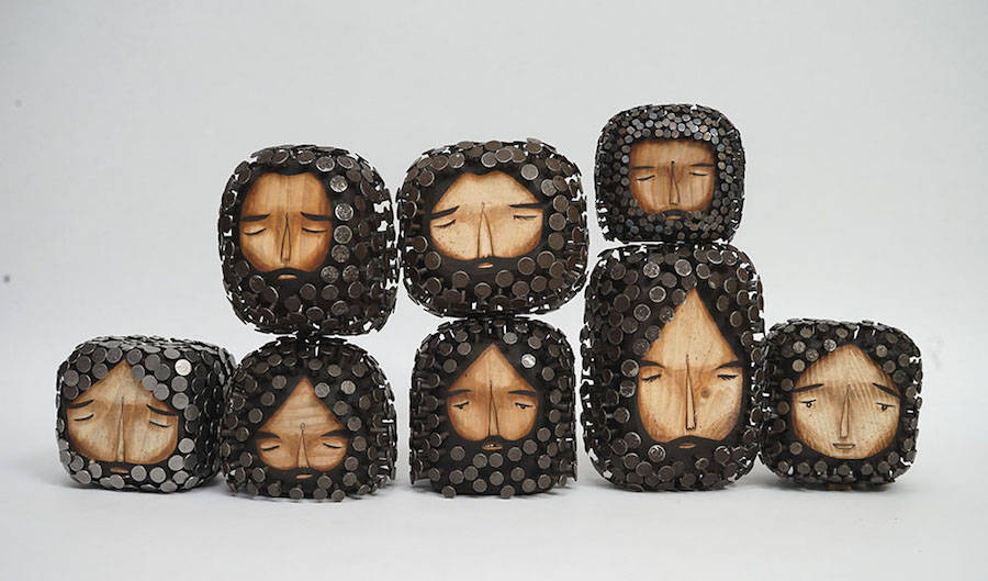 Le teste di legno di Jaime Molina