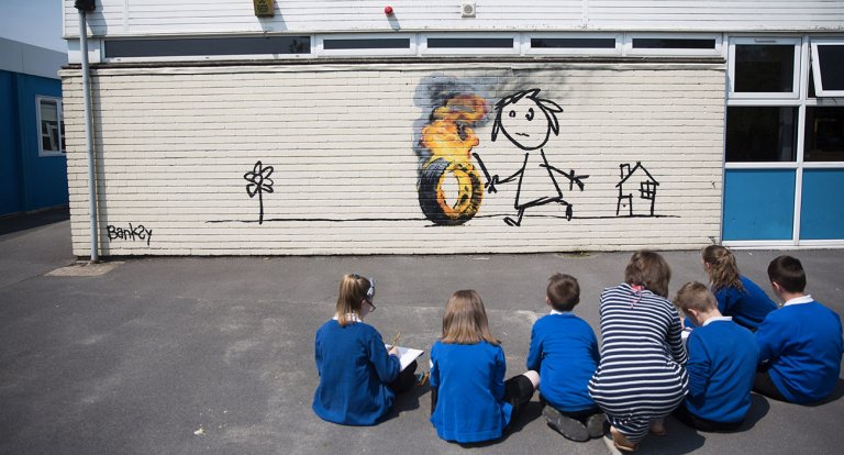 Banksy bristol bambini