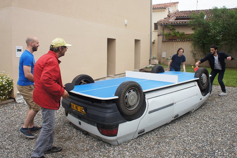 Benedetto bufalino ping pong table designboom