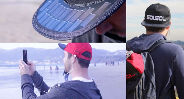 cappello ricarica smartphone